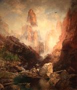 Thomas Moran Mist in Kanab Canyon oil painting artist